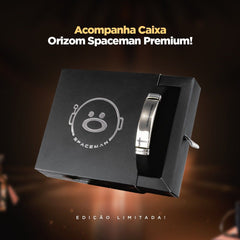 Orizom Pulseira Masculina Prata Placa Aço Inox Pai Nosso + Pulseira